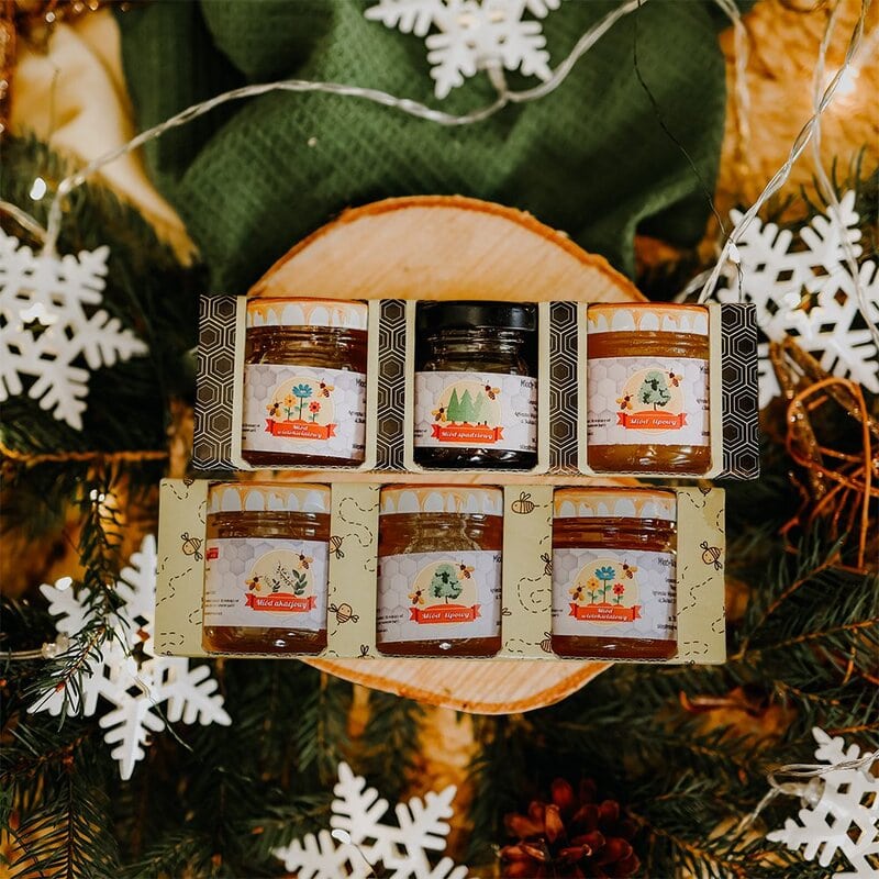 Zestaw miodów 3x50g ciemny - obrazek 2