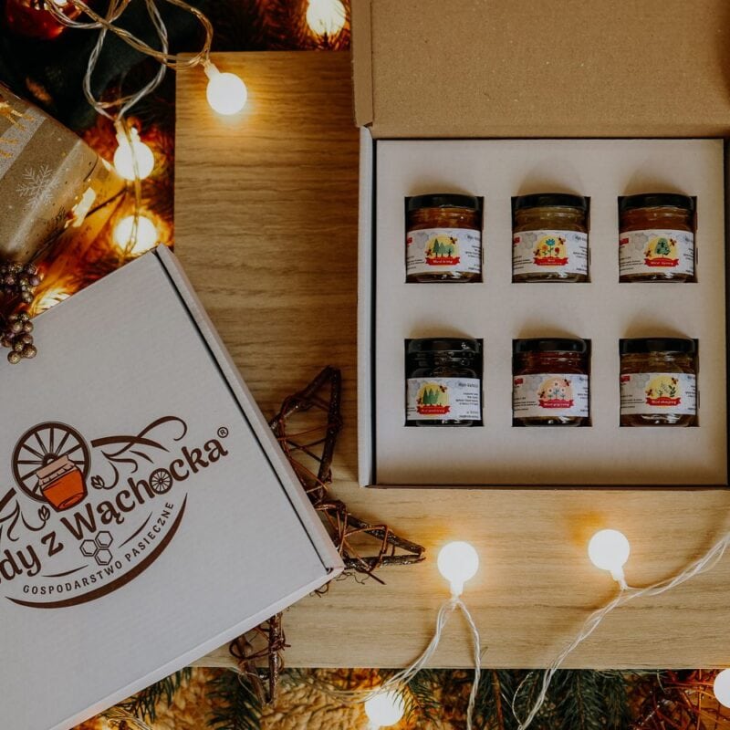 Zestaw miodów 6x50g biały