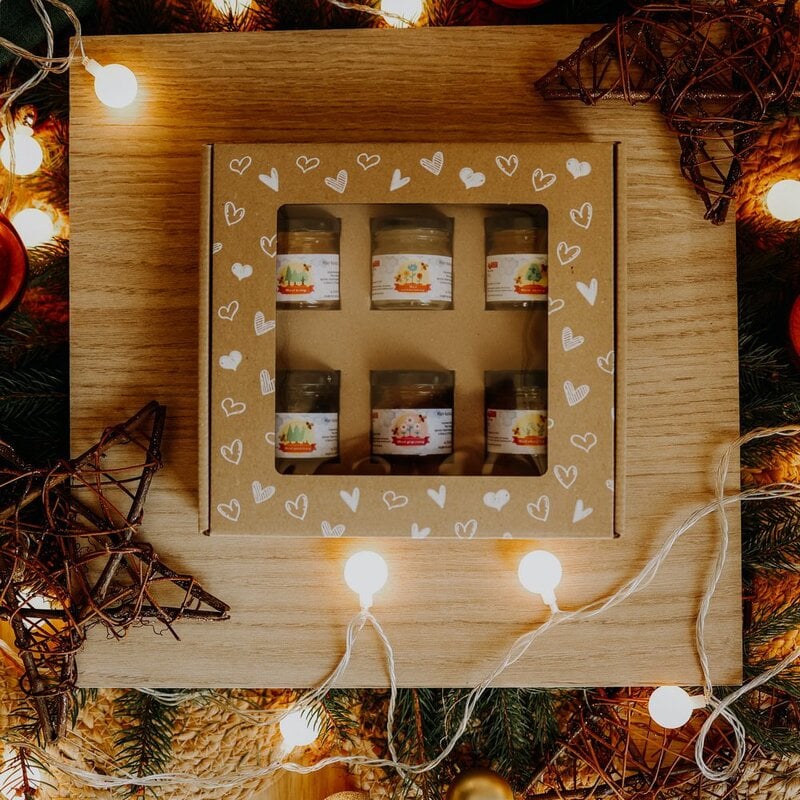 Zestaw miodów 6x50g serca