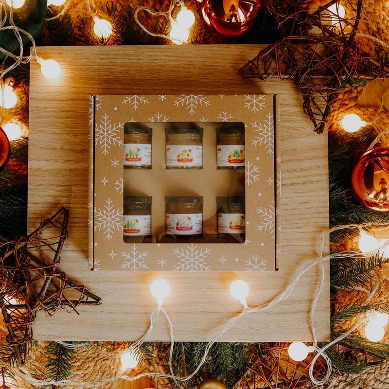 Zestaw miodów 6x50g śnieżynki