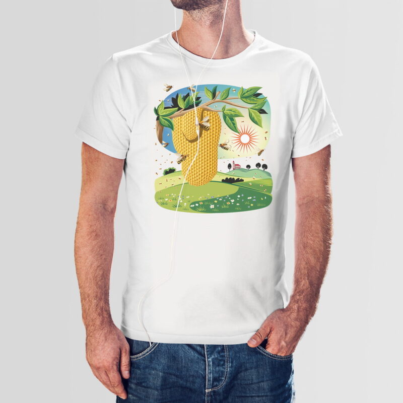 Koszulka T-Shirt • męska – Plaster miodu