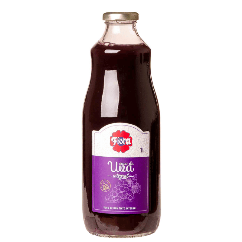 Suco de Uva Tinto Integral Flora 1L