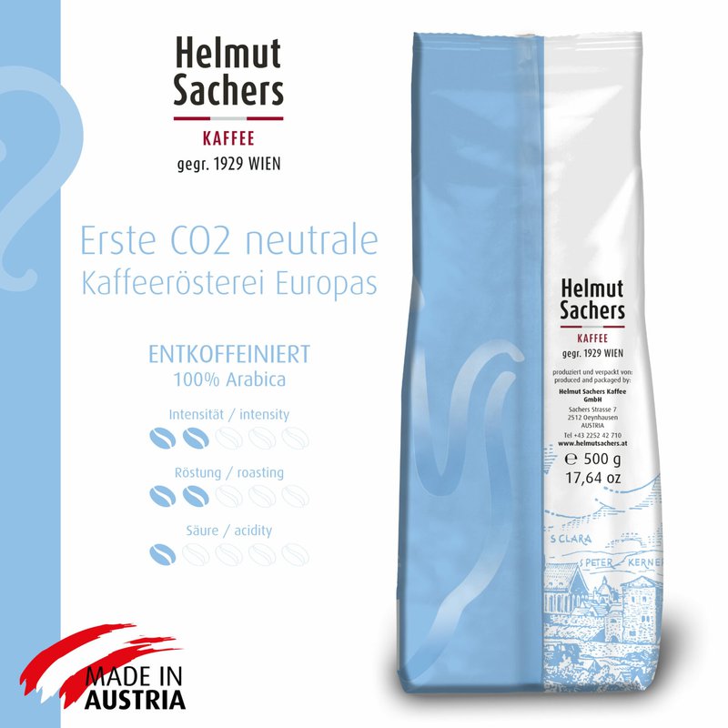 ENTKOFFEINIERT, ganze Bohne, 500g – Bild 2