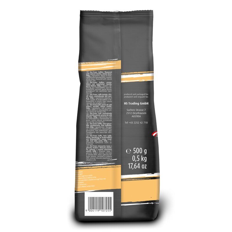 Kaffee aromatisiert mit Vanille, ganze Bohne, 1x 500g - Image 2