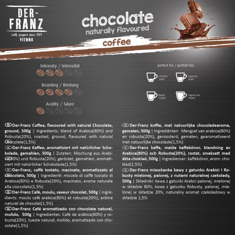 Kaffee aromatisiert mit Schokolade, gemahlen, 1x 500g - Image 3