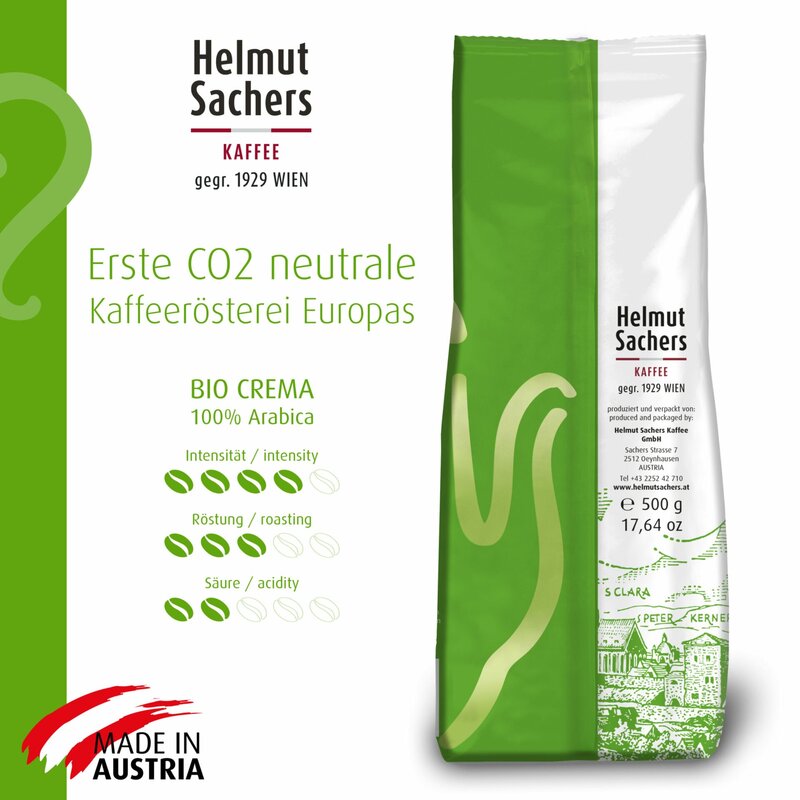 BIO CREMA, ganze Bohne, 500g - Image 2