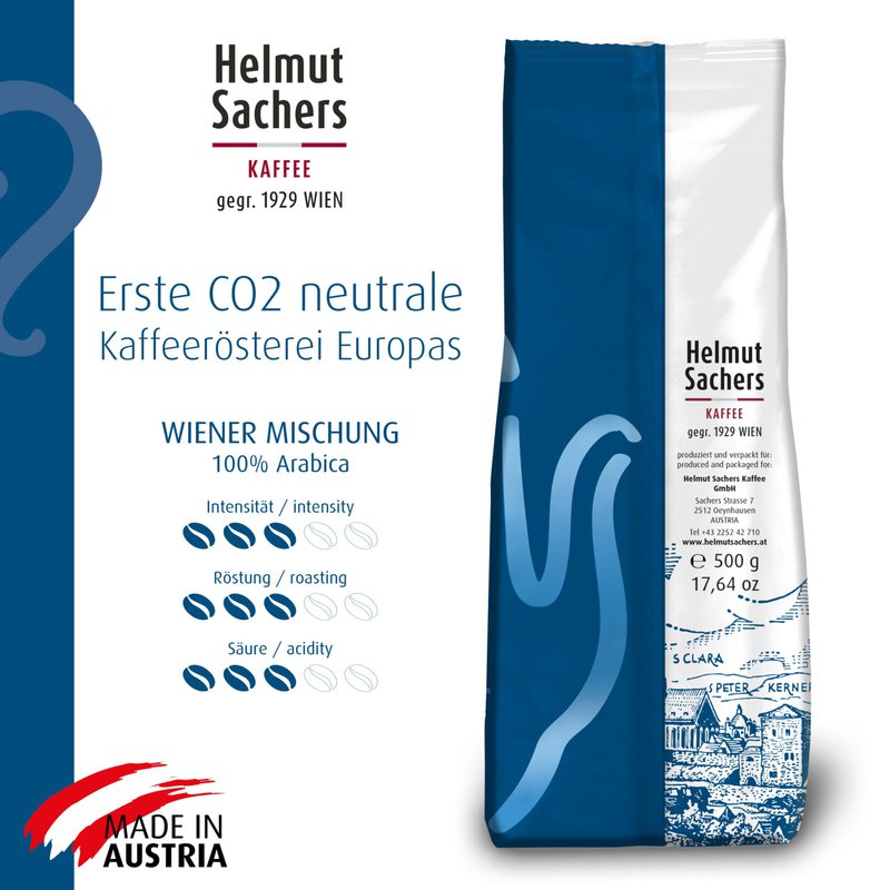 WIENER MISCHUNG, ganze Bohne, 500g – Bild 3