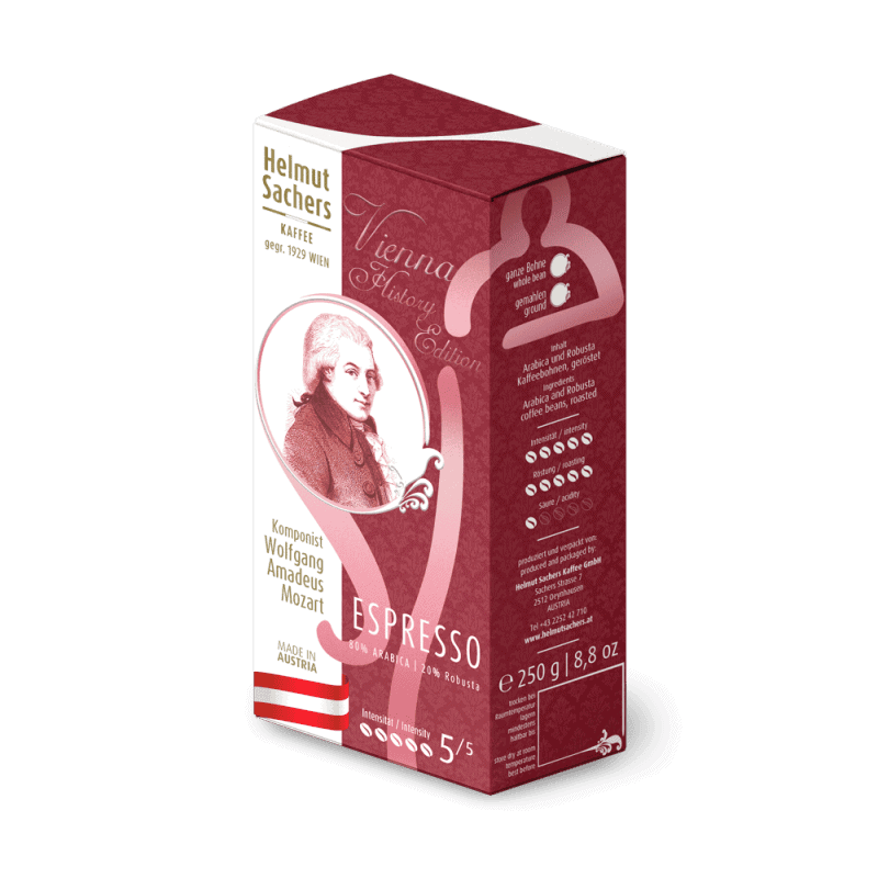 Wolfgang Amadeus Mozart - Espresso, gemahlen, 1x 250g