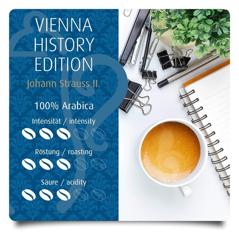 Johann Strauss II. - Wiener, Ganze Bohne, 1x 250g - Image 3
