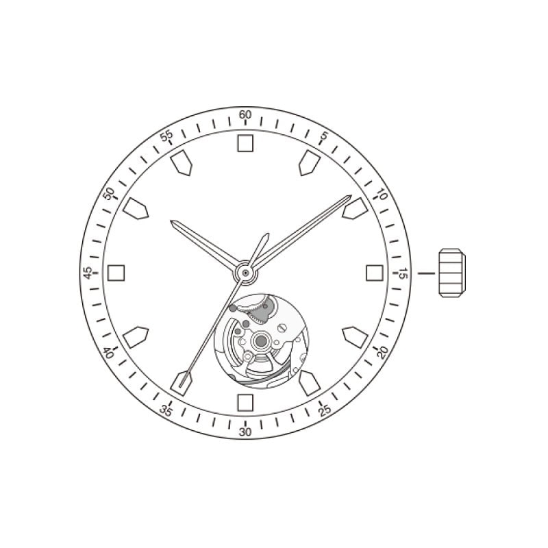 miyota 90s5 movement dial miyota 90s5 movement watch dial