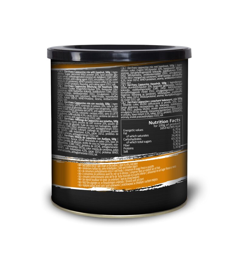 Instant-Cappuccino mit Haselnuss aromatisiert, 500g - Image 3