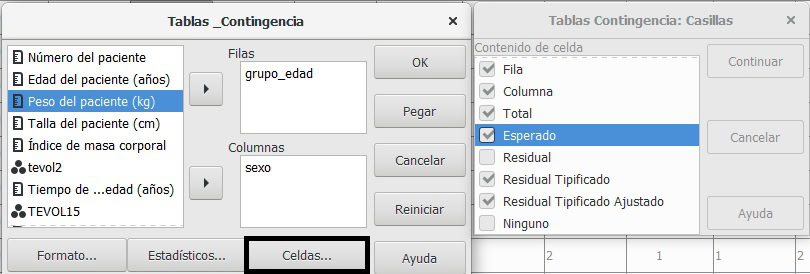 Chi cuadrado con PSPP