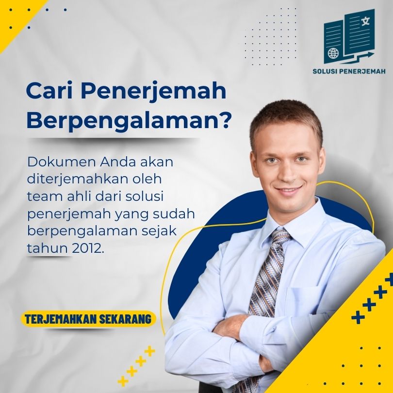 Cari penerjemah berpengalaman