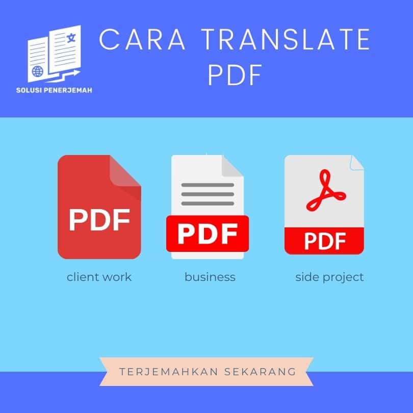 cara translate PDF bahasa Inggris ke Indonesia