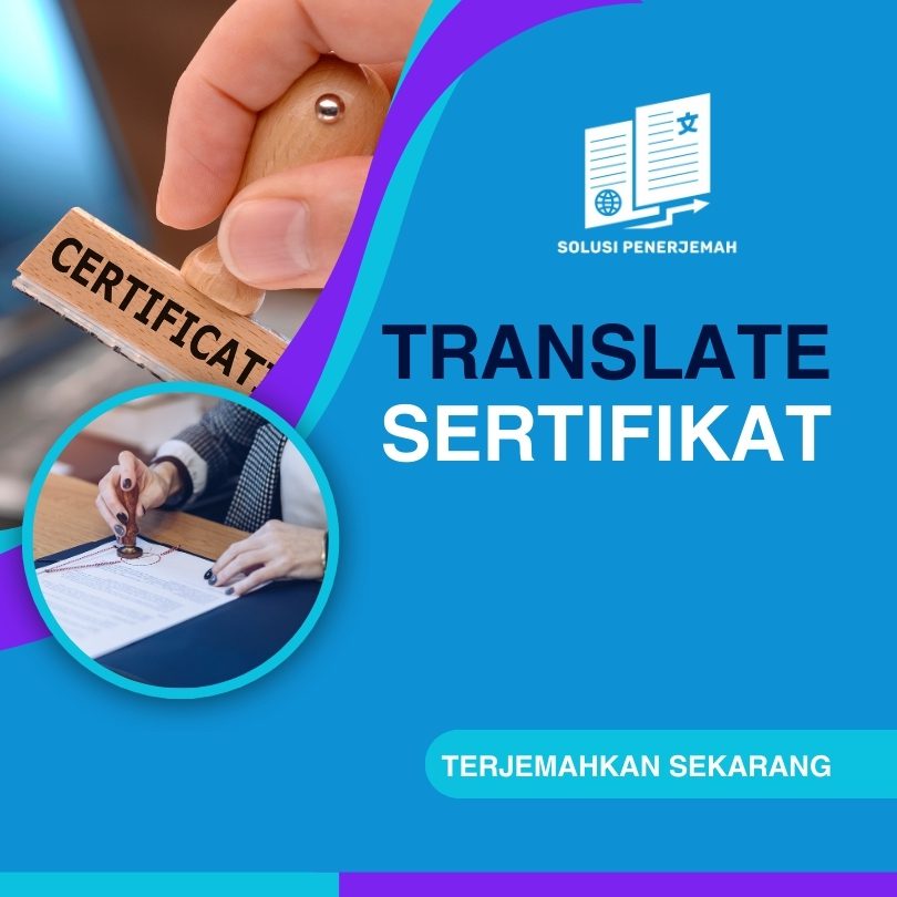 Translate sertifikat