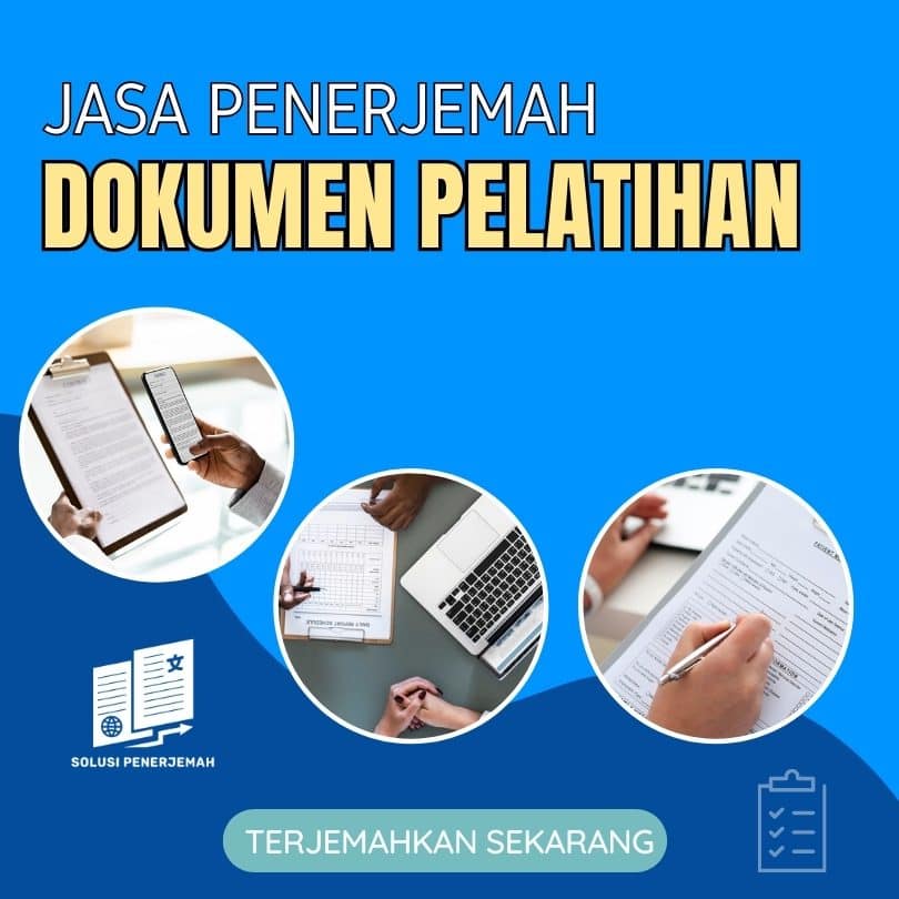 Jasa Penerjemah Dokumen Pelatihan