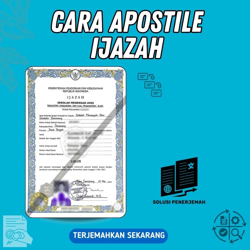 Cara Apostille ijazah