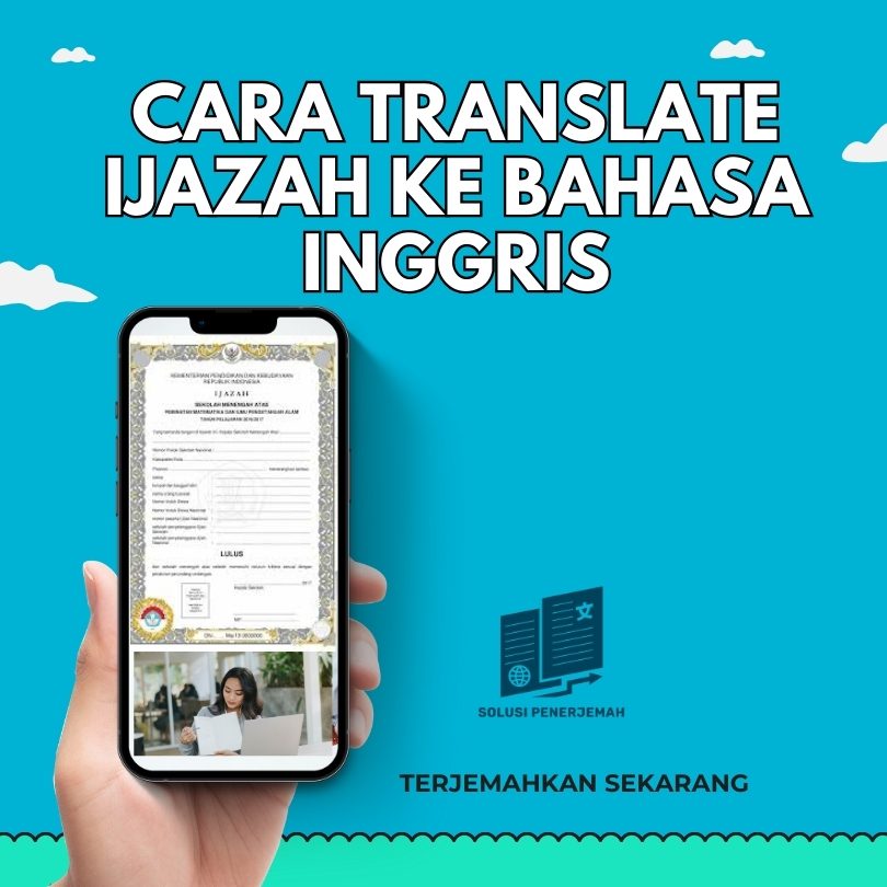 Cara translate ijazah ke bahasa Inggris