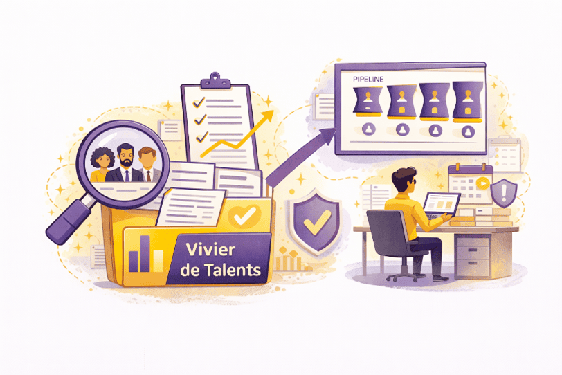 Structuration d’un vivier de talents dans un logiciel de recrutement ATS avec analyse et pilotage