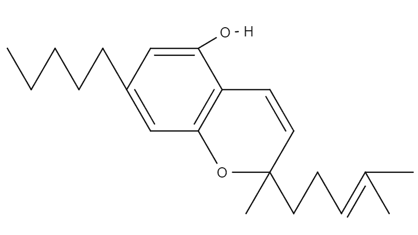 Cannabichromene chemical structure