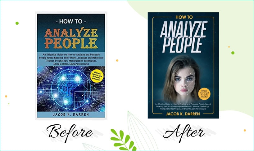 analyze people book cover before after