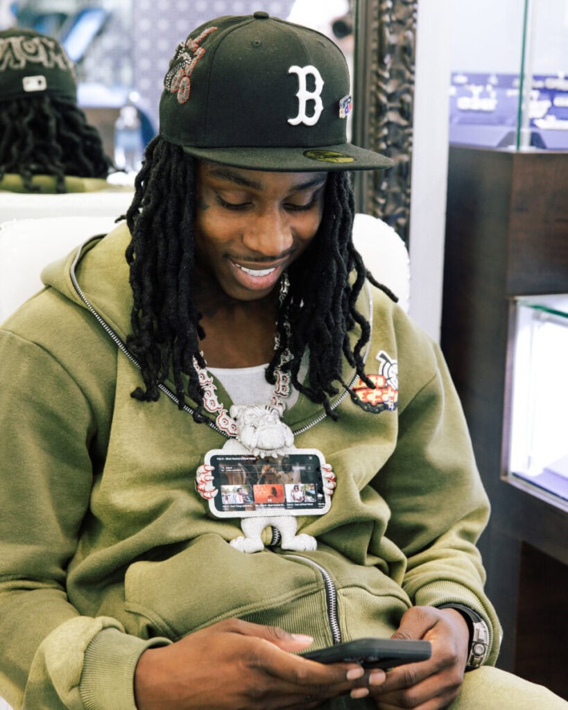 The Story Behind Polo G's Iced Out iPhone Chain - Boardroom