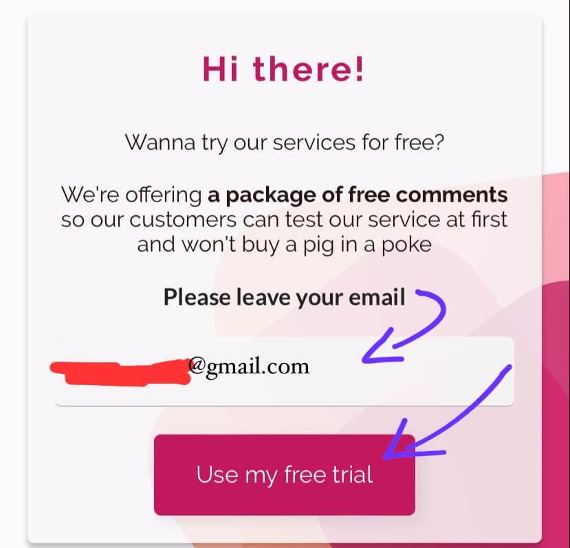 50 Free Instagram Likes and 5 Free Comments Trial