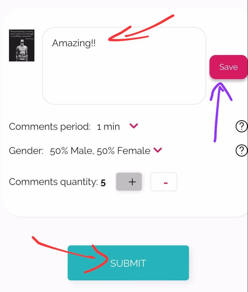 50 Free Instagram Likes and 5 Free Comments Trial with igcomment