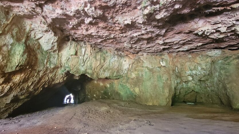 tunnel entry to makauwahi cave reserve in kauai