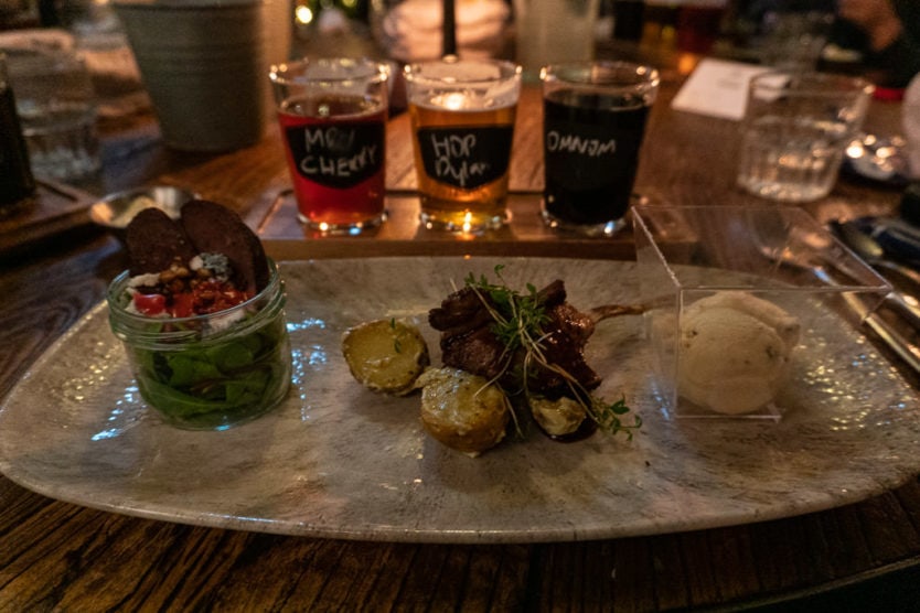 Bryggjan Brewery icelandic beer and food tasting