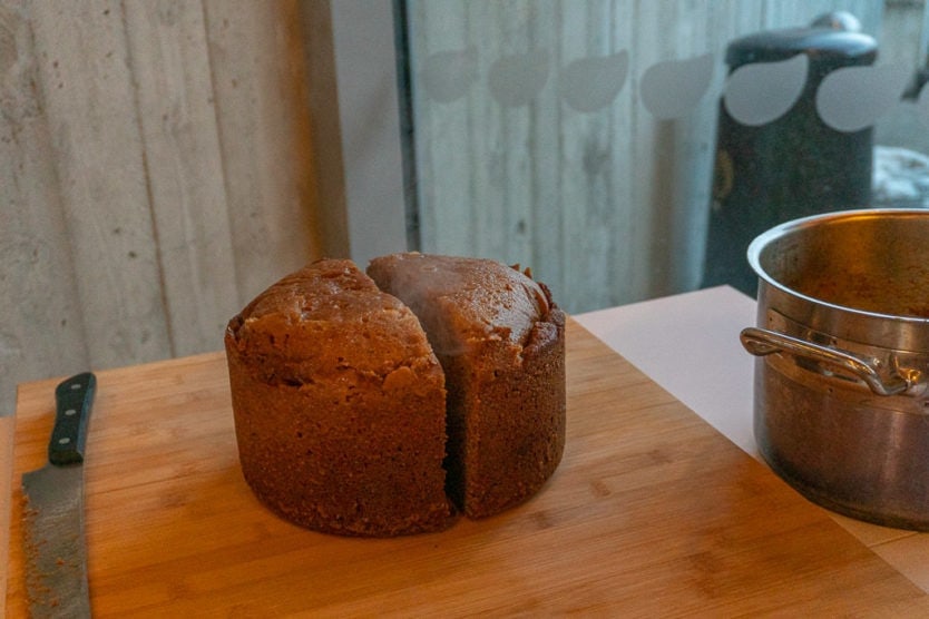 eating rye bread at laugarvatn fontana geothermal bakery experience