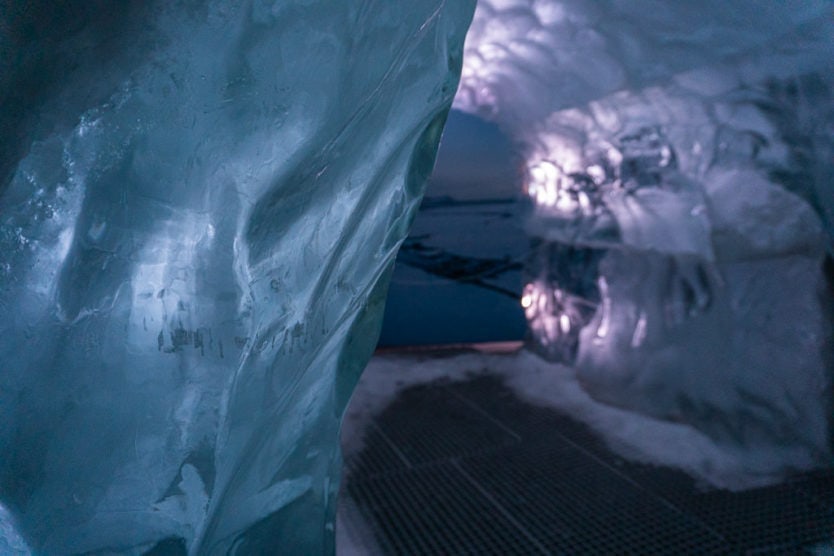 perlan museum in reykjavik real indoor ice cave