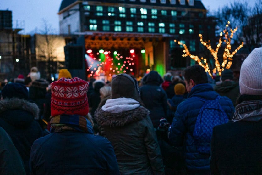 reykjavik christmas markets tree lighting event