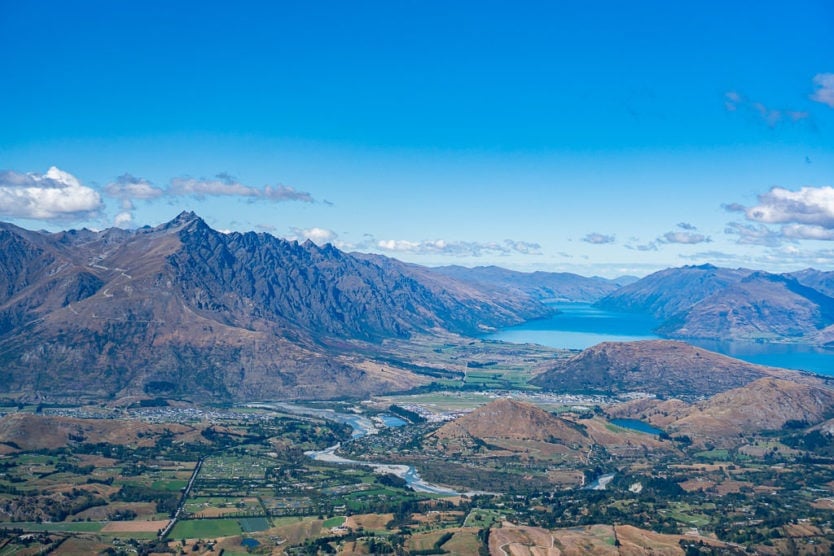 queenstown views from coronet peak in new zealand