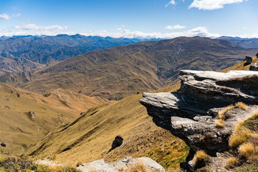 mountain views from atop coronet peak