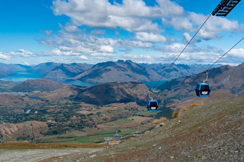 gondola to top of coronet peak near queenstown