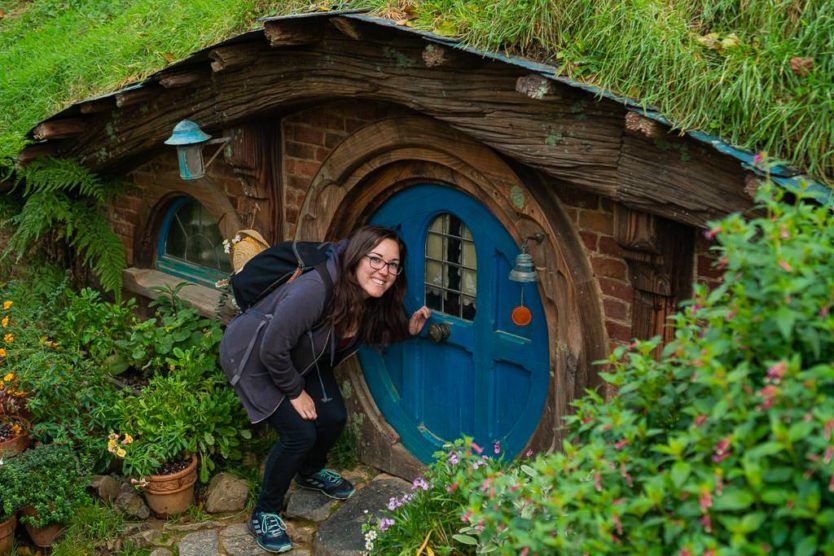 visiting hobbiton in new zealand - photo opps