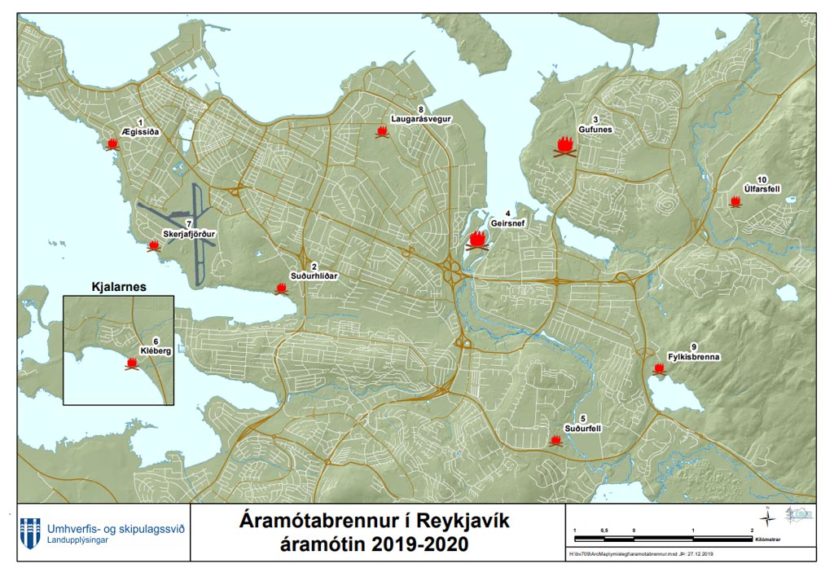 reykjavik bonfires