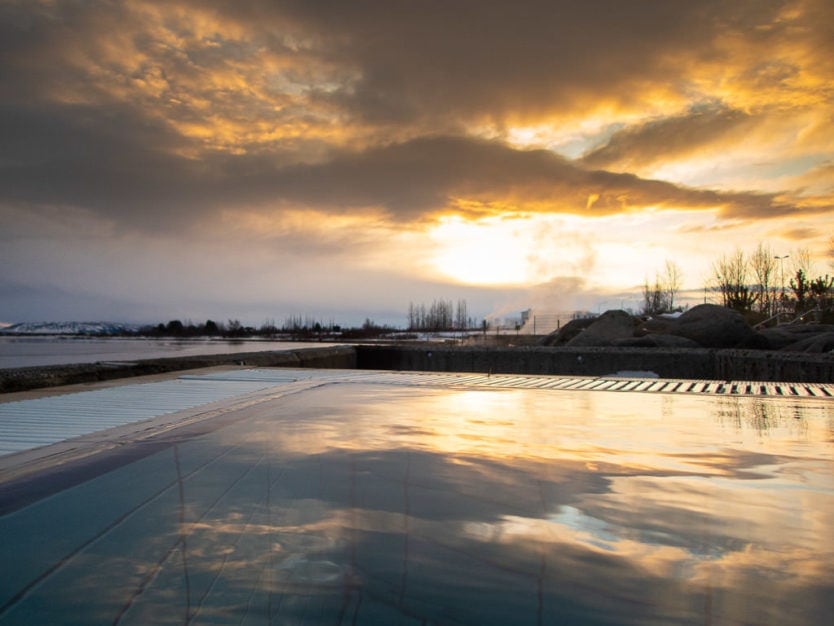 sunrise at laugarvatn fontana