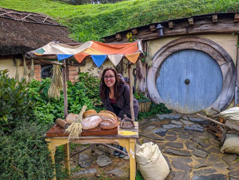 visiting hobbiton in new zealand - photo opps