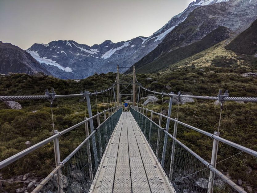 hooker valley track in mount cook new zealand