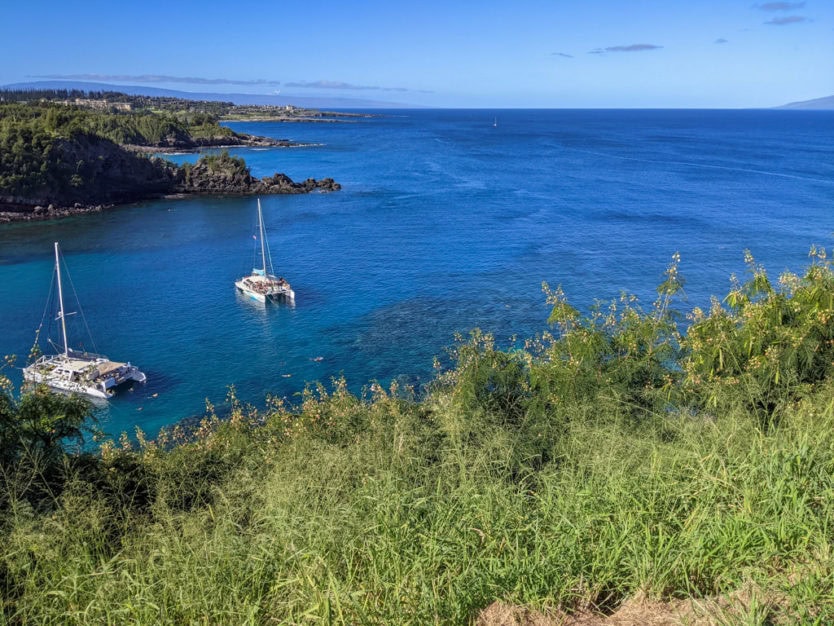 Honolua Bay in maui in february snorkeling spot