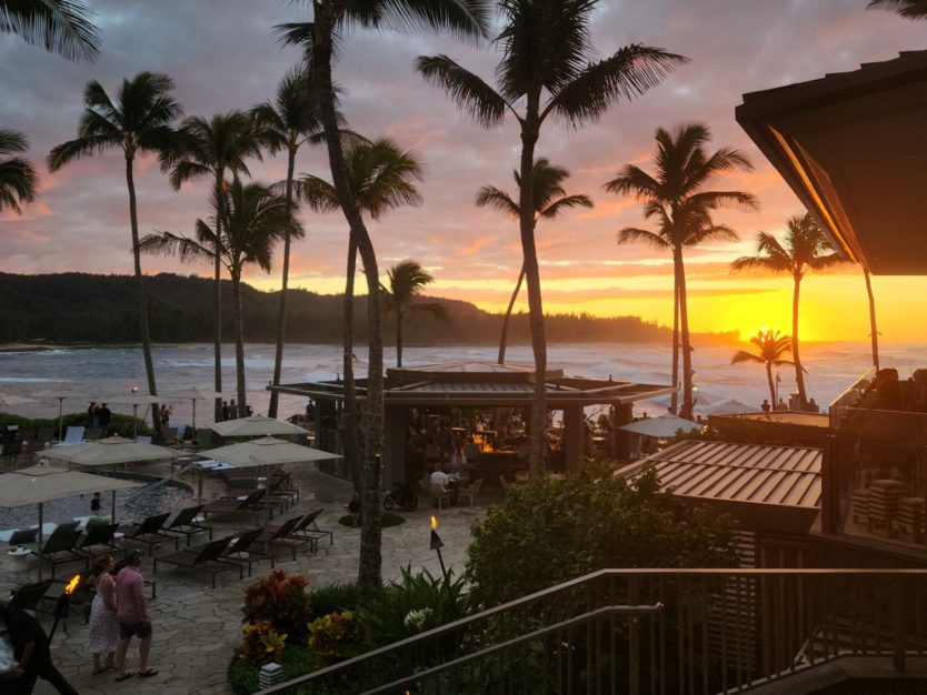 turtle bay sunset north shore hawaii