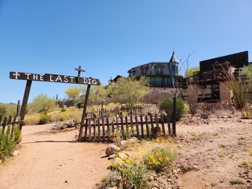 graveyard at goldfield ghost town near phoenix