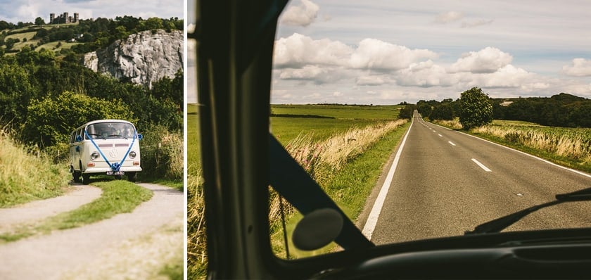 VW Campervan Wedding Transport