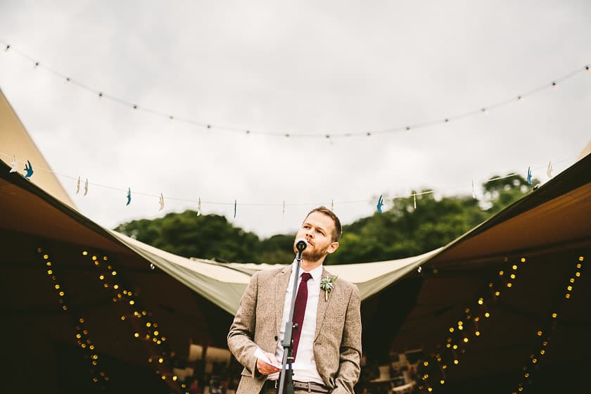 Grooms Speech Wedding Photography