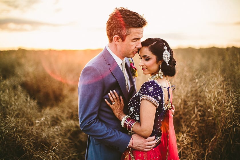 Dramatic Wedding portraits at myth barn