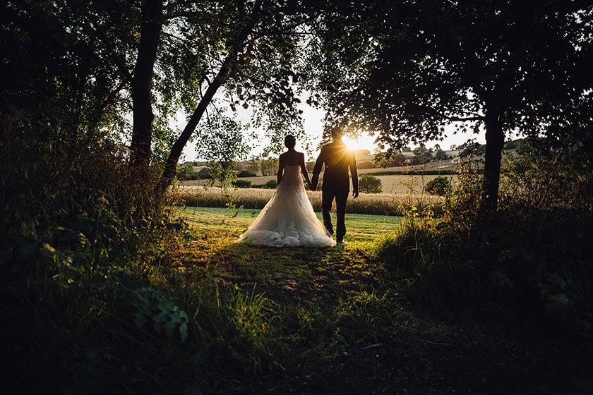 Sunset wedding images