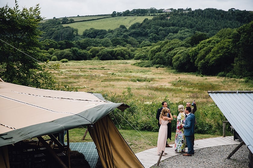 Tipi at Fforest Wales