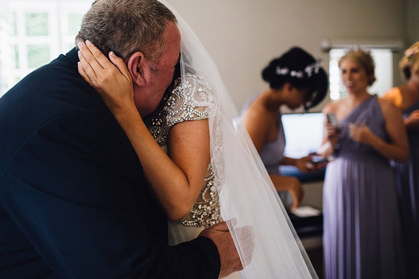 Emotional father of the bride
